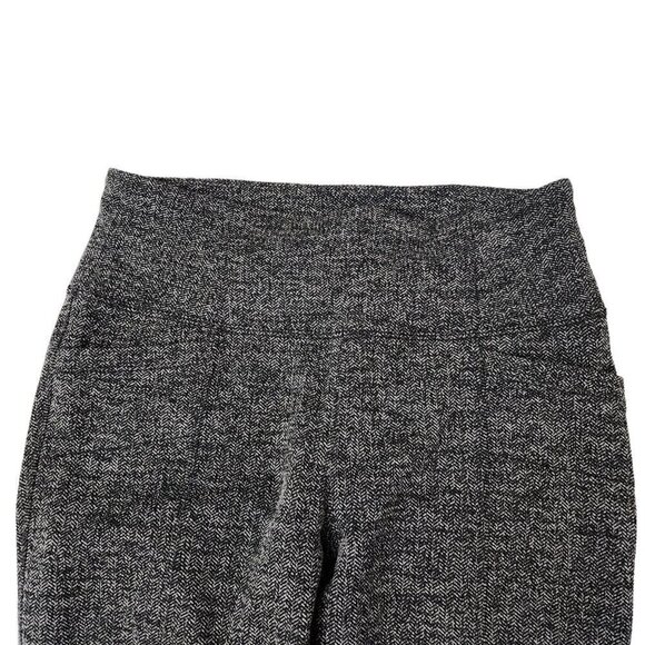 Athleta Leggings Small Herringbone‎ Metro High Waisted Black Gray Stretch 349156 - Picture 5 of 12